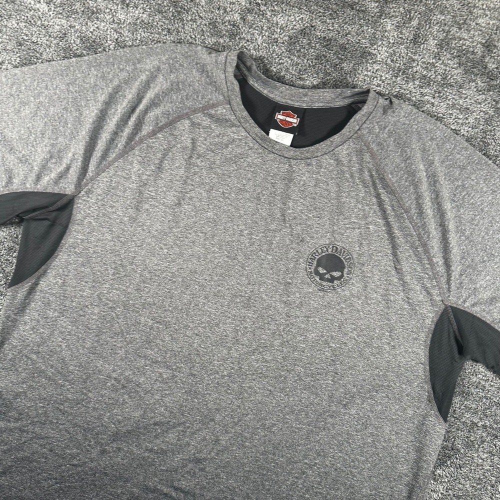 Harley Davidson Willie G Skull Performance Shirt Mens 3XL Gray Daytona Beach